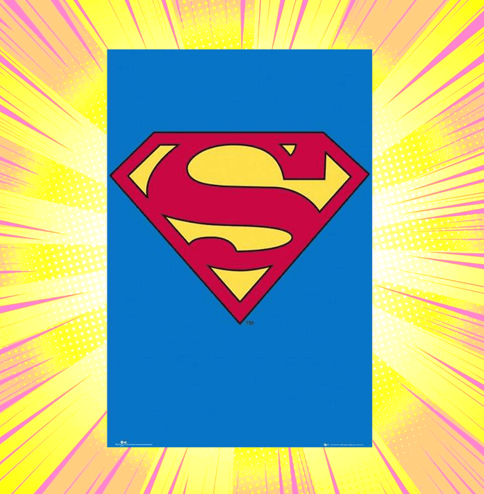 Superman Classic Logo Mini Poster - www.entertainmentstore.in