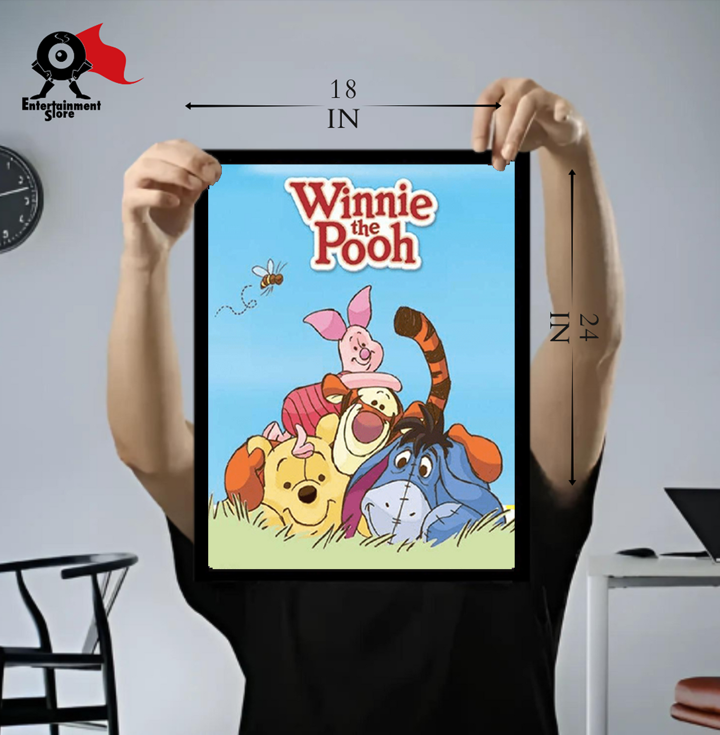 Winnie Pooh Characters Mini Poster