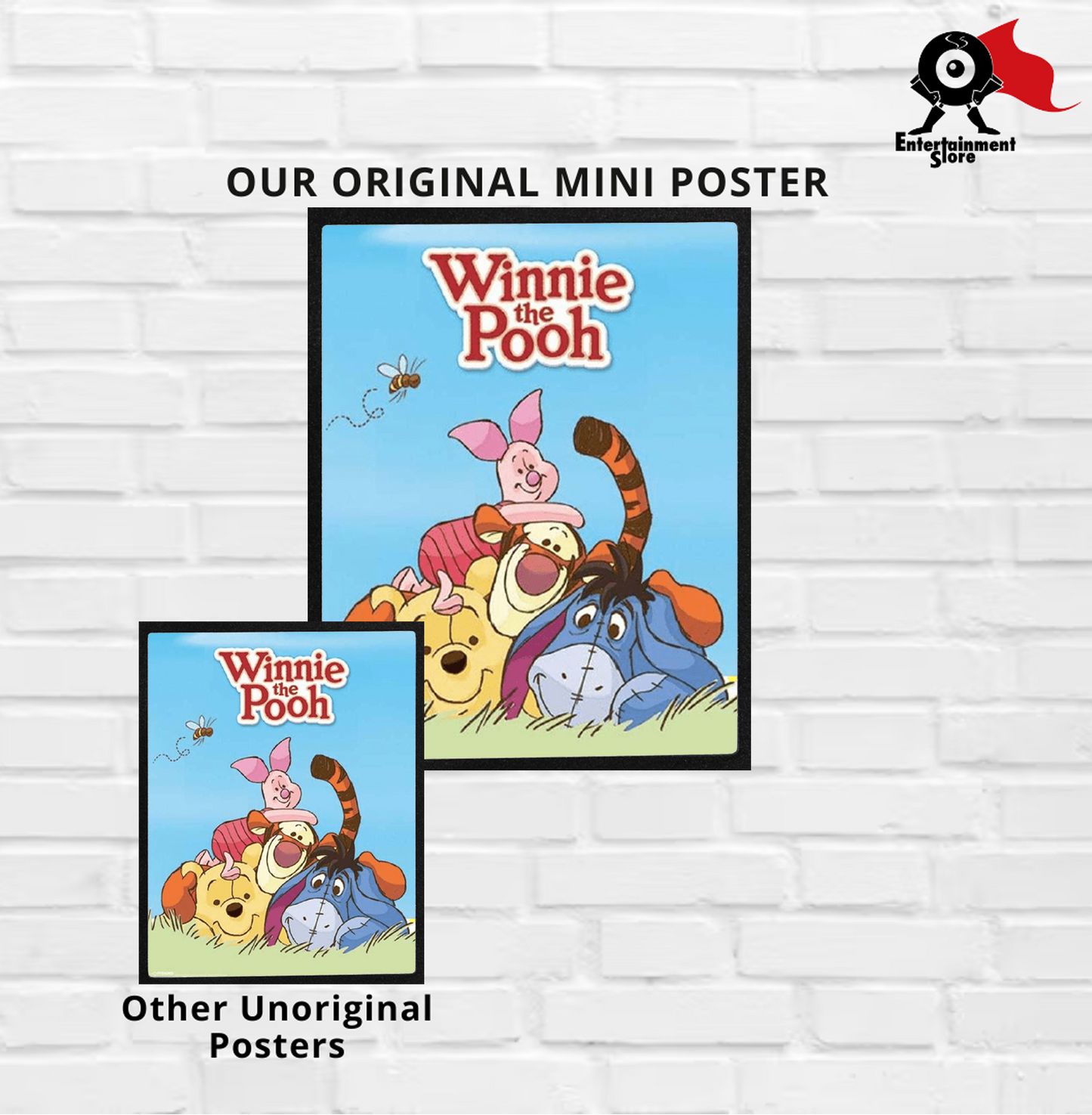 Winnie Pooh Characters Mini Poster