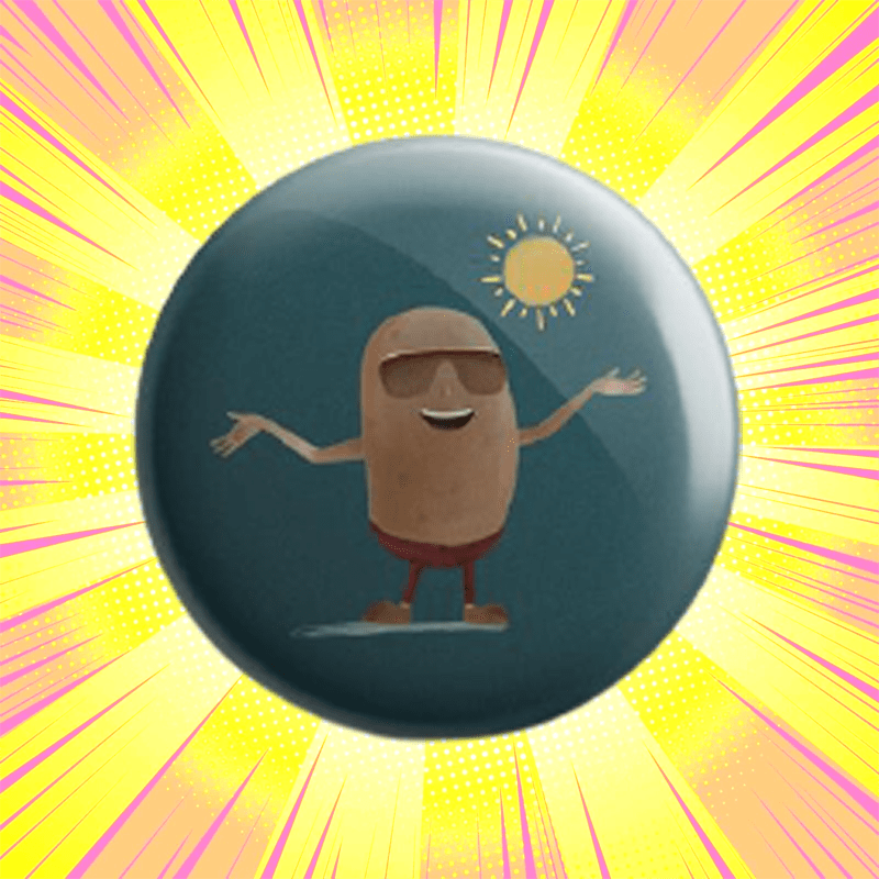 Illustrated Potato Assert Badge - www.entertainmentstore.in