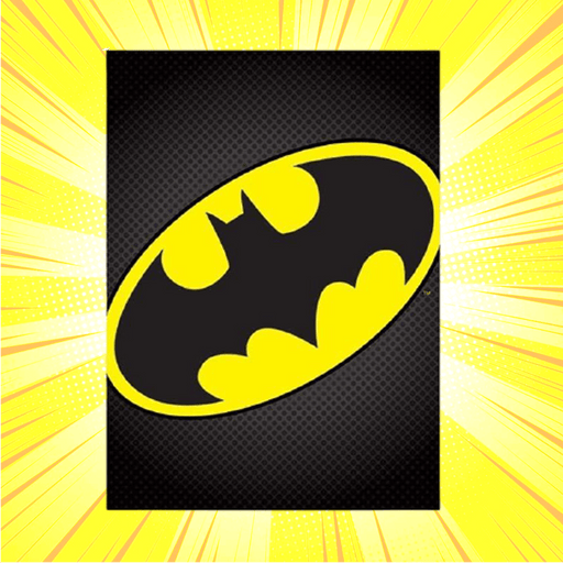 Batman logo 3d illusion lamp plan vector file - 3Bee Studio