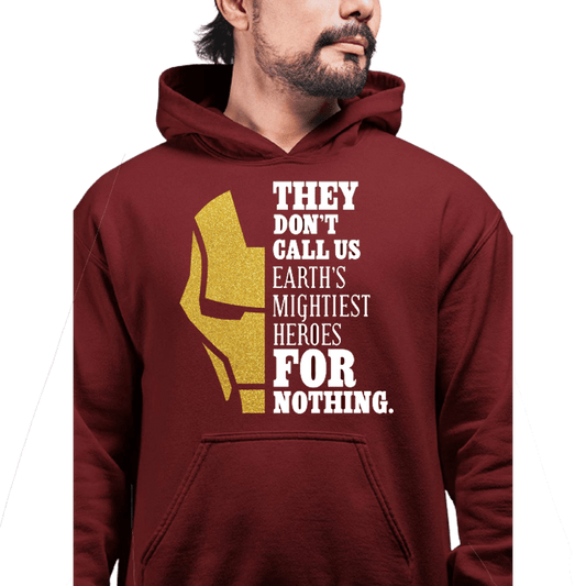 Ironman 2212 Bloodstone Maroon Hoodie - www.entertainmentstore.in