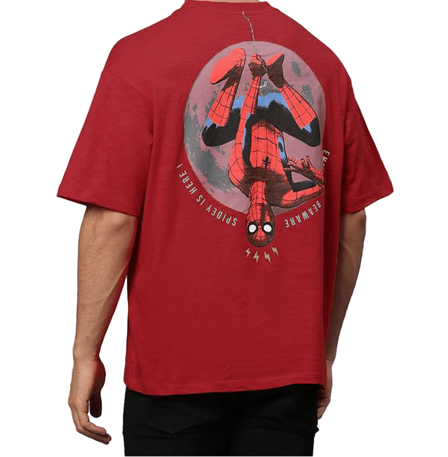 Spiderman 2474 Mars Red Mens T Shirt - www.entertainmentstore.in