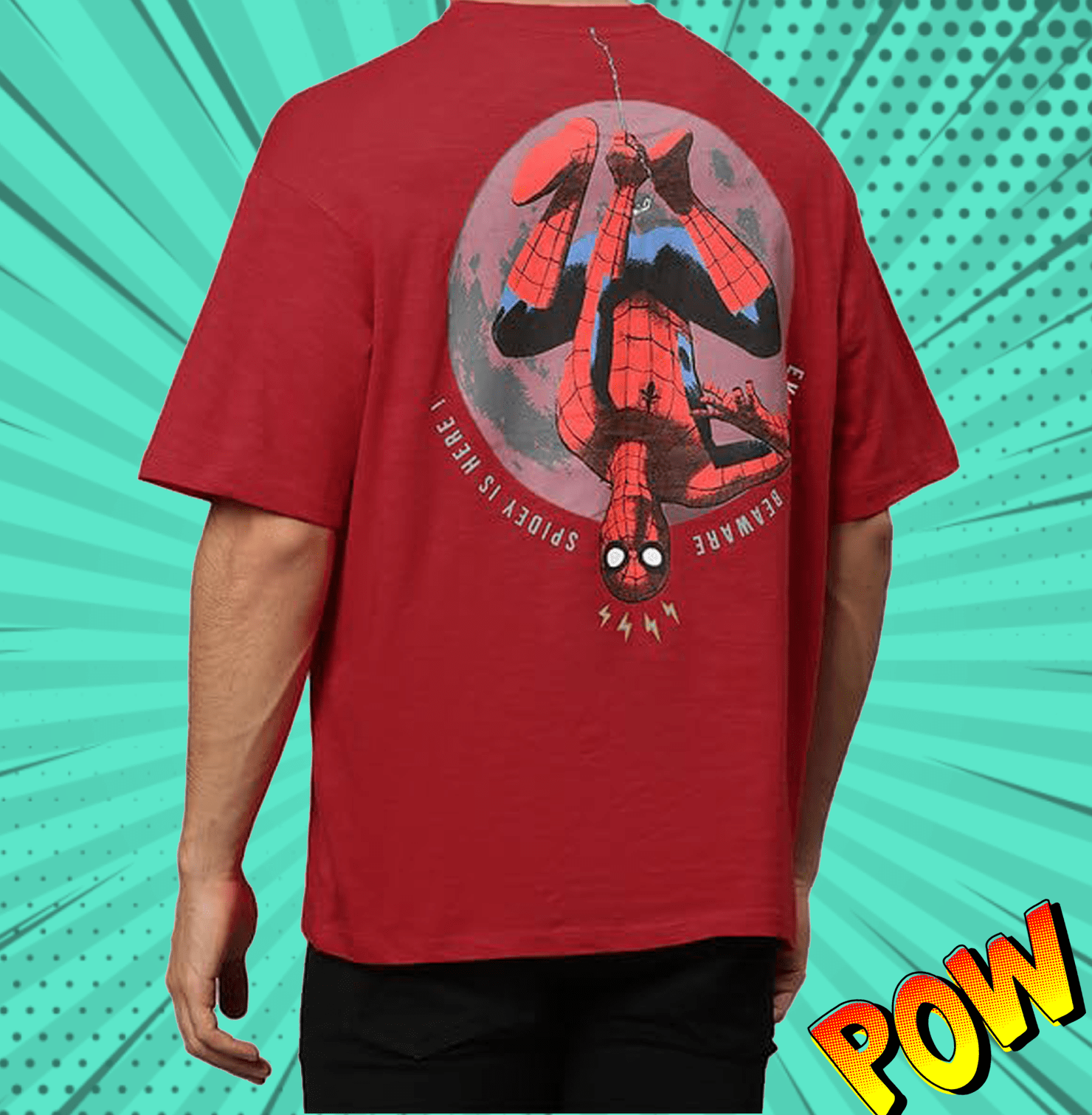 Spiderman 2474 Mars Red Mens T Shirt - www.entertainmentstore.in