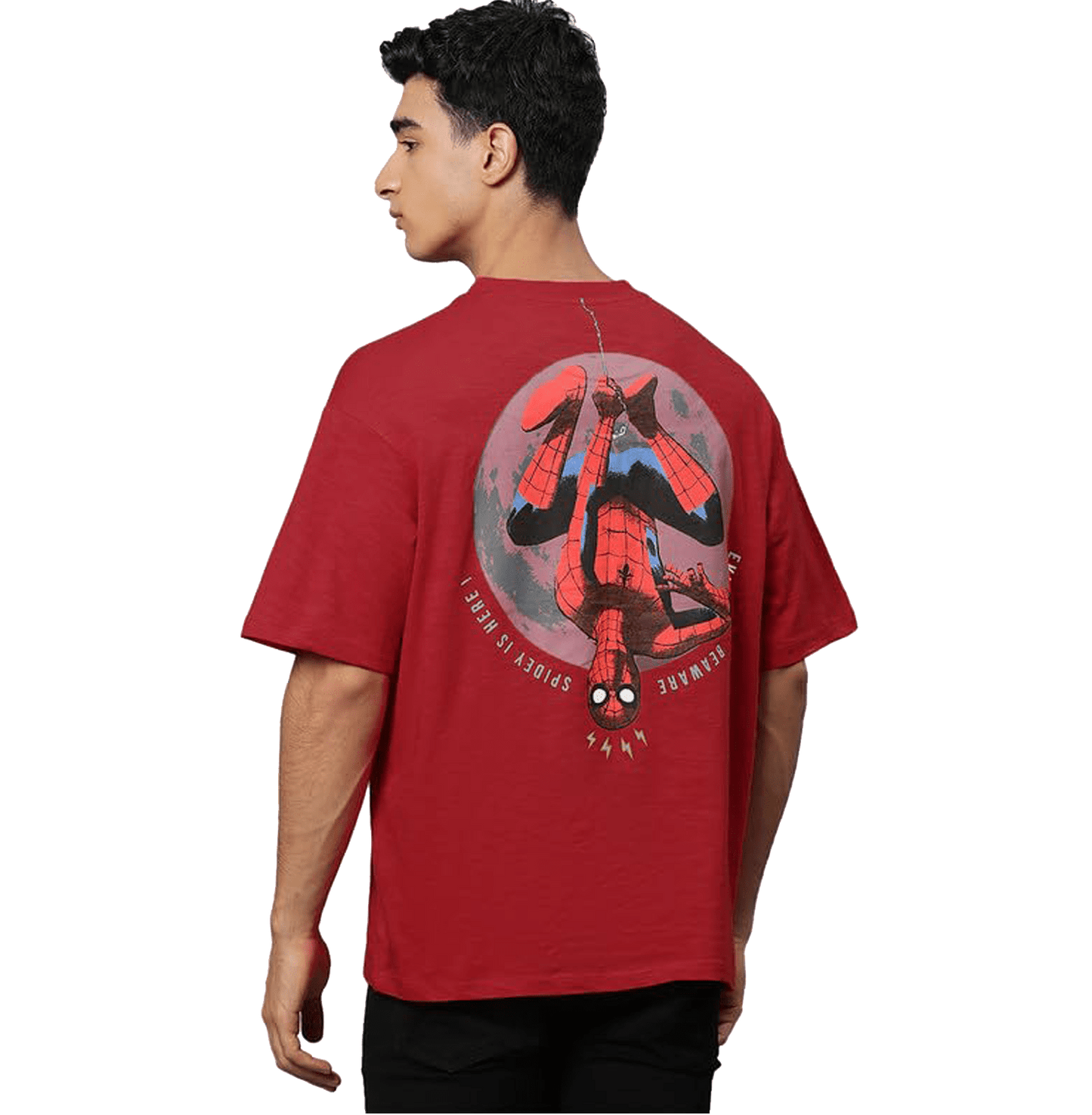 Spiderman 2474 Mars Red Mens T Shirt - www.entertainmentstore.in