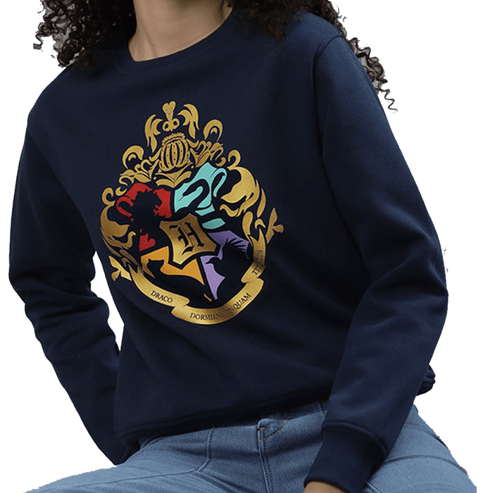 Harry Potter 266 Navy Womens Sweatshirt - www.entertainmentstore.in