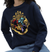 Harry Potter 266 Navy Womens Sweatshirt - www.entertainmentstore.in