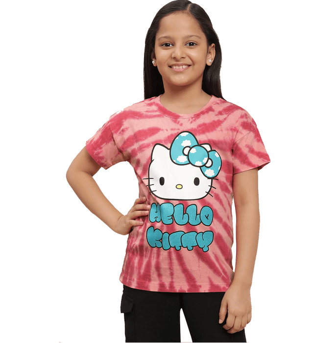 Hello Kitty 3409 Multi Kids Girls T Shirt - www.entertainmentstore.in