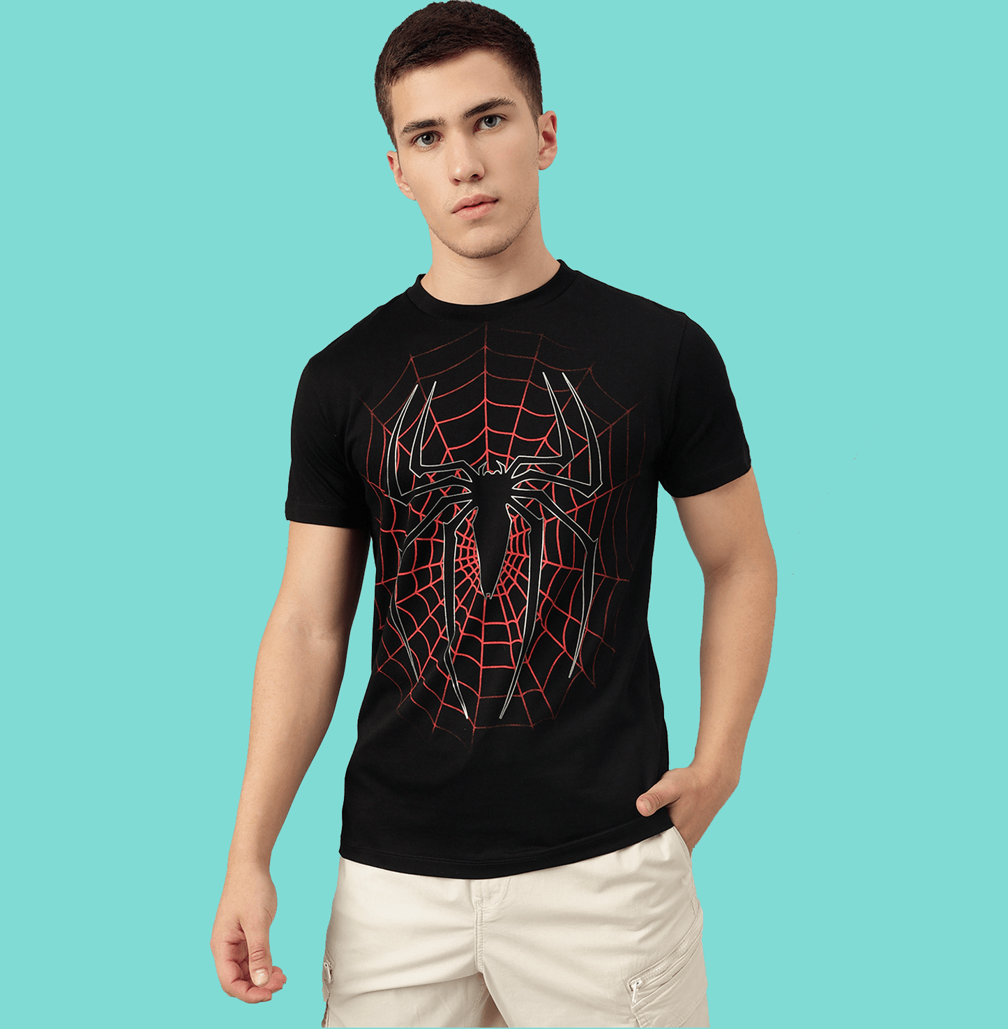 Spiderman 3661 Black Mens T Shirt