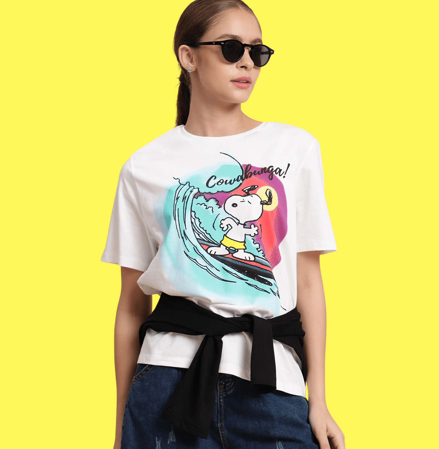 Peanuts 1728 White Womens T Shirt