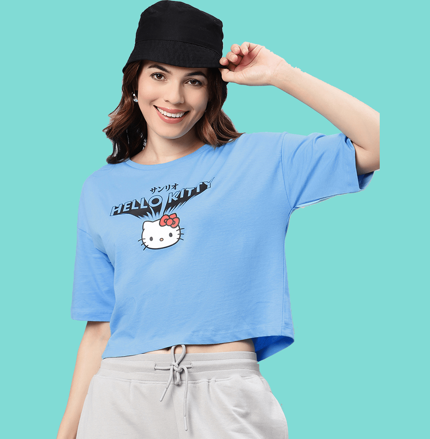 Hello Kitty 2264 Alaskan Blue Womens T Shirt