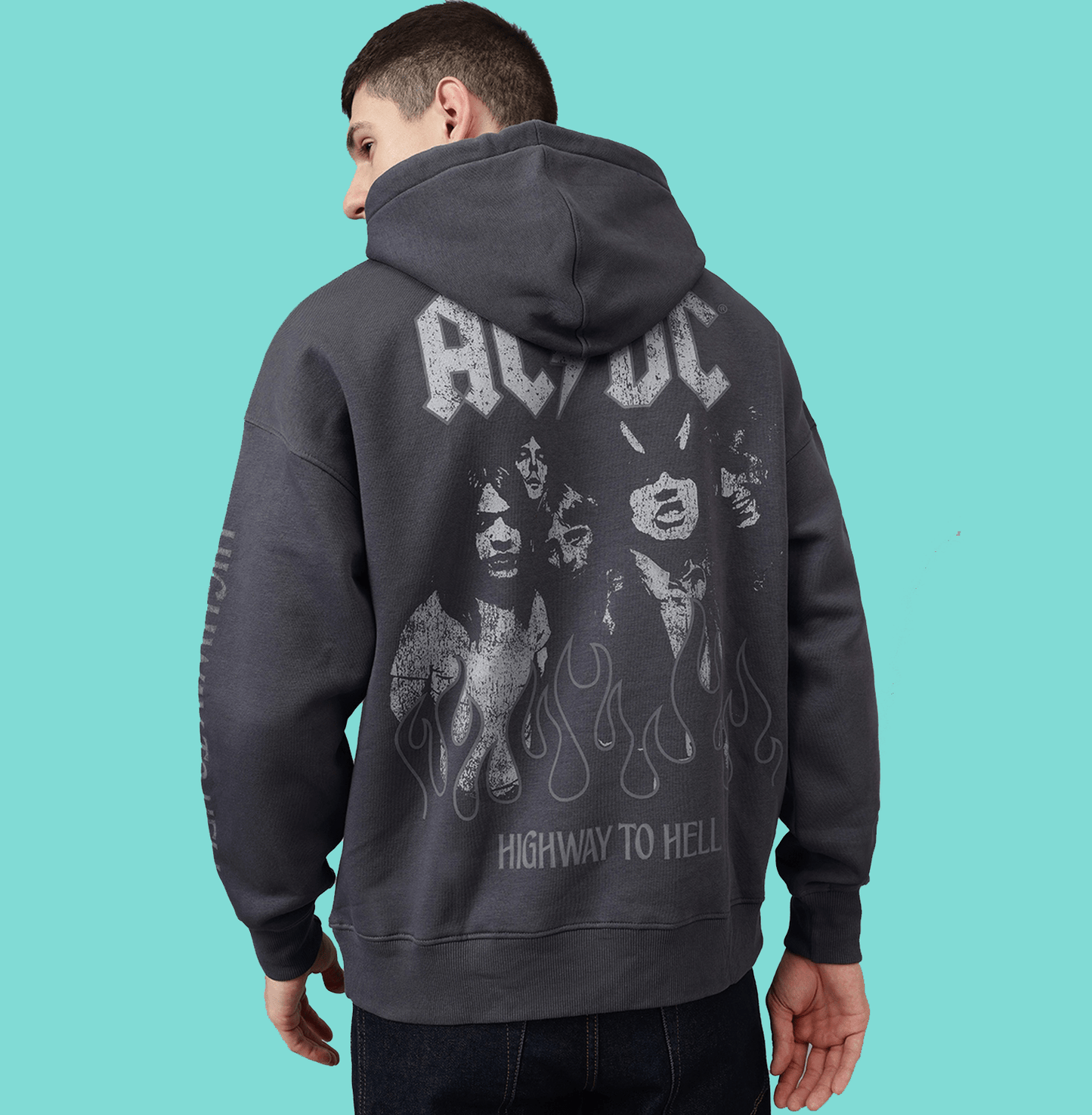 AC DC 2009 Charcoal Hoodie