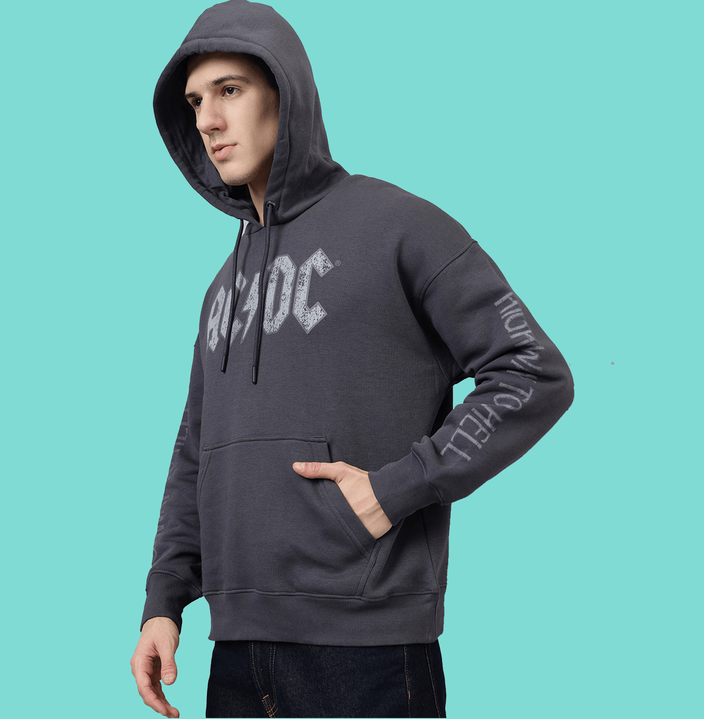 AC DC 2009 Charcoal Hoodie