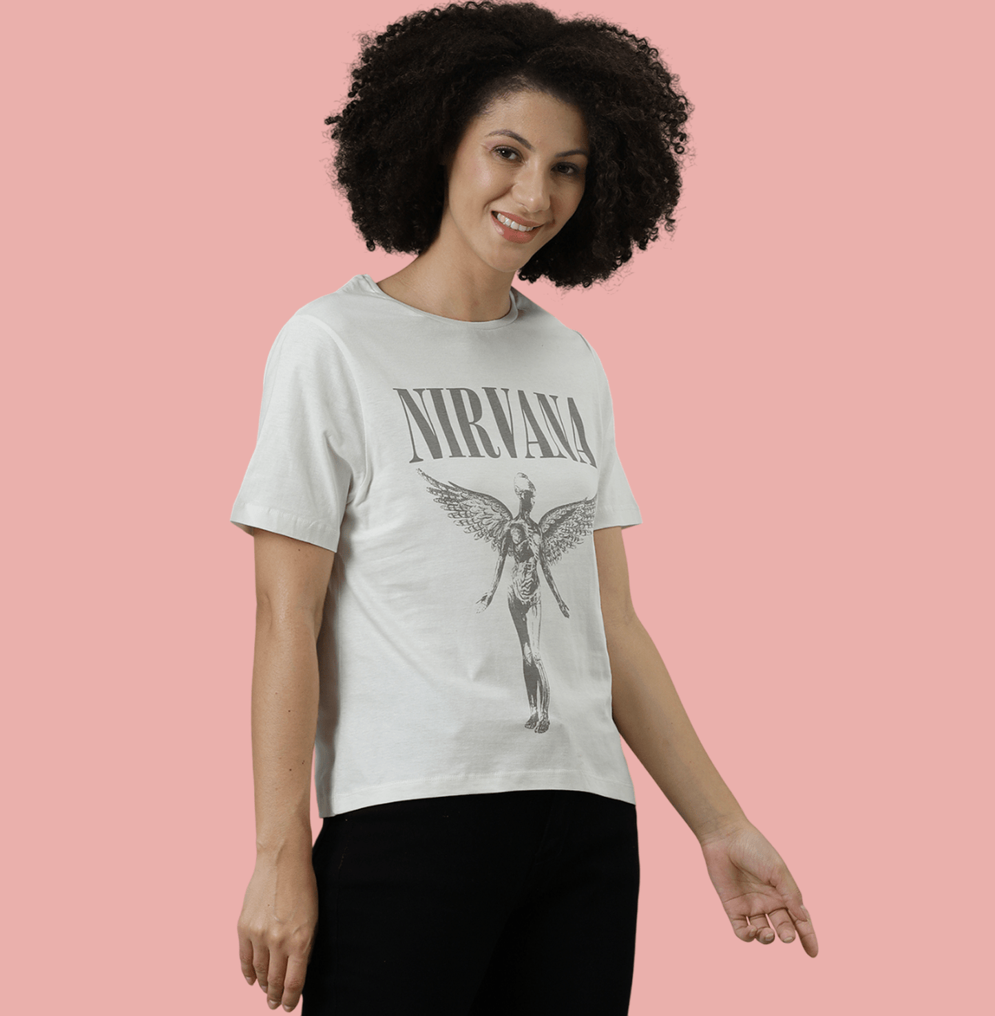 Nirvana 2568 Off White Womens T Shirt