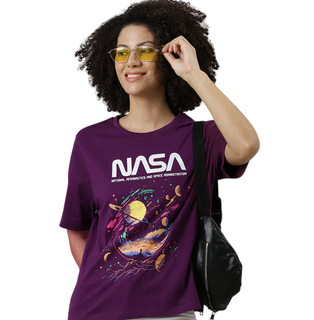 NASA 3323 Sachet Pink Womens T Shirt