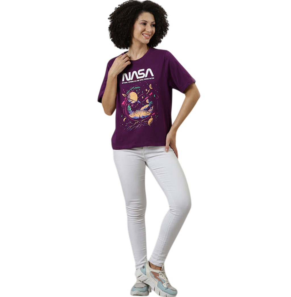 NASA 3323 Sachet Pink Womens T Shirt