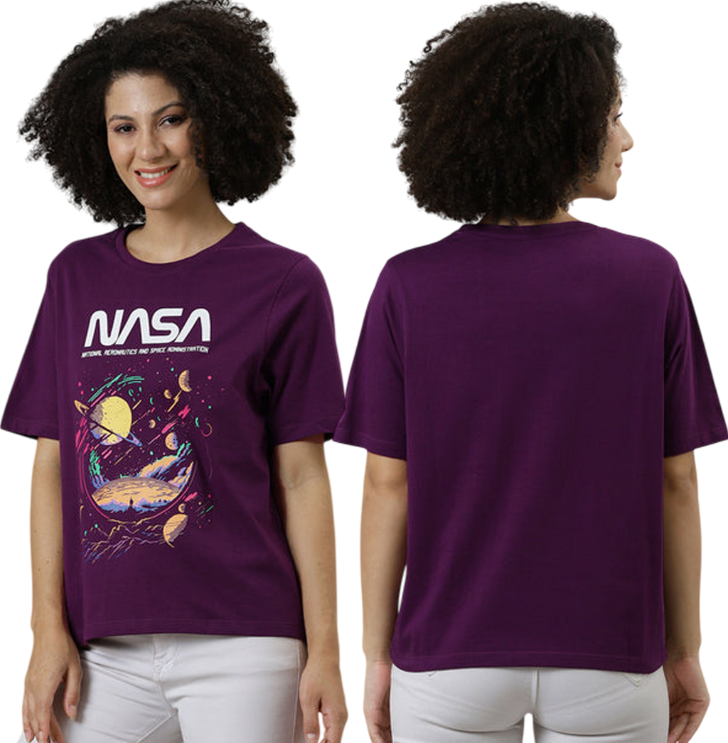 NASA 3323 Sachet Pink Womens T Shirt