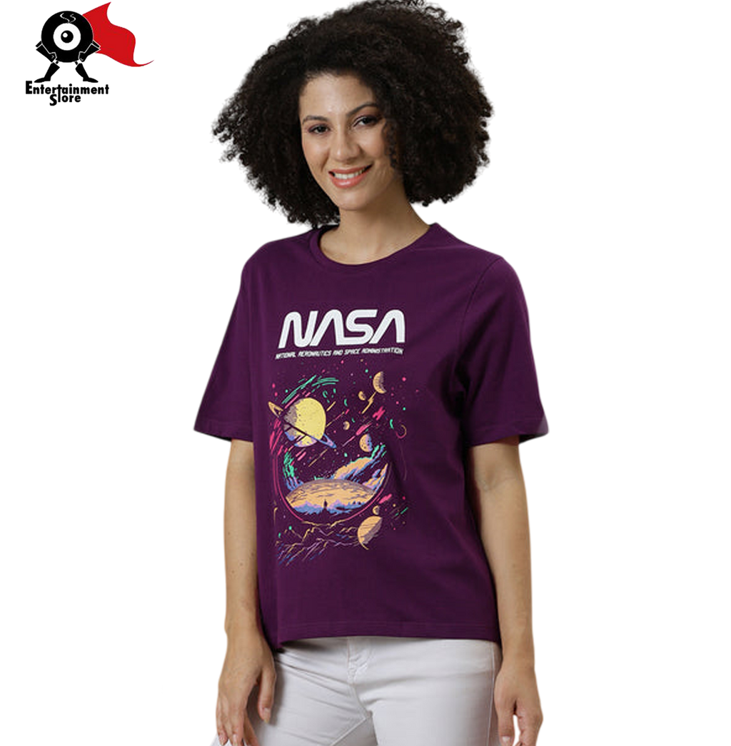 NASA 3323 Sachet Pink Womens T Shirt