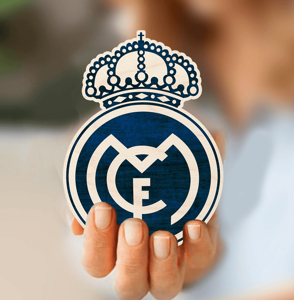 Real Madrid Wooden Fridge Magnet