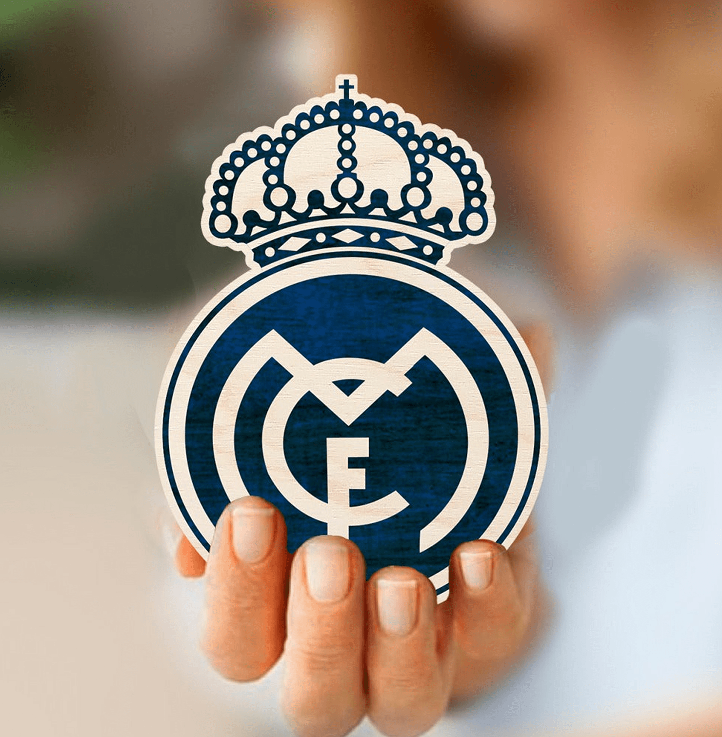 Real Madrid Wooden Fridge Magnet