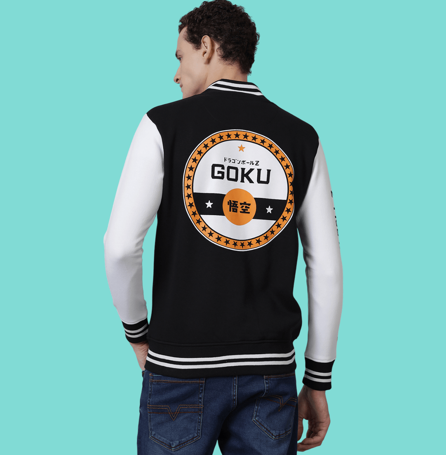 Dragon Ball Z 2015 Black/Off White Regular Fit Jacket