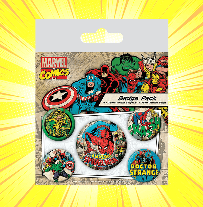 Marvel Comics (Spider-Man) Badge Pack - www.entertainmentstore.in
