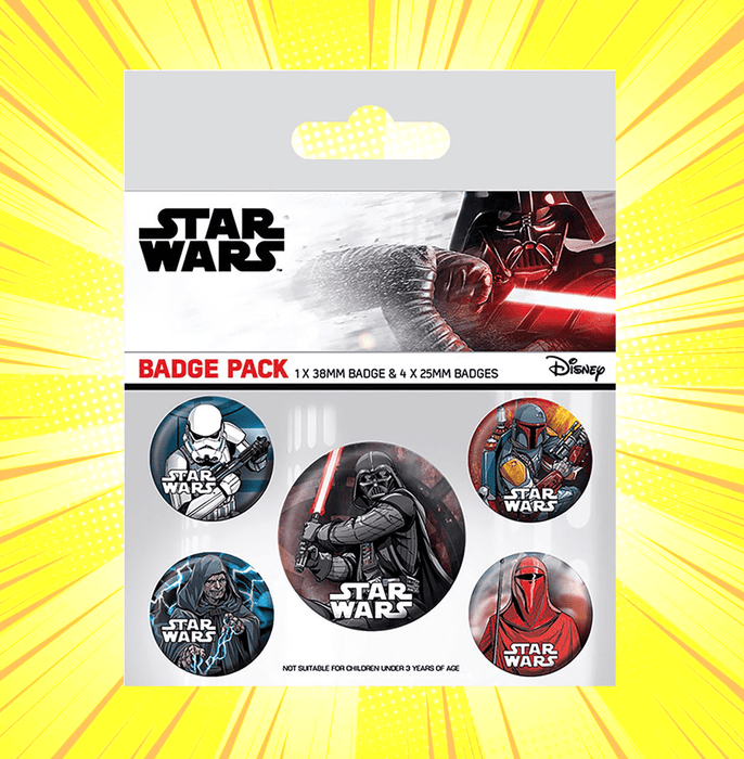 Star Wars (Dark Side) Badge Pack - www.entertainmentstore.in