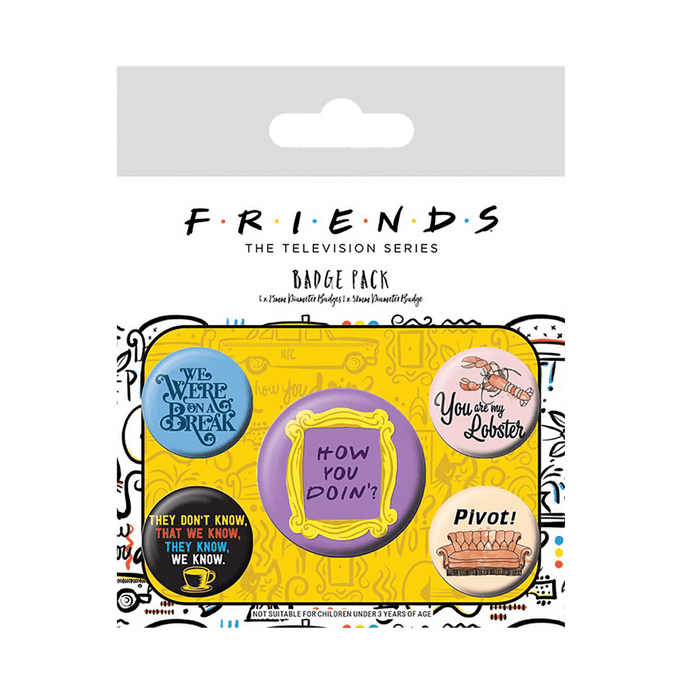 Friends (Quotes) Badge Pack - www.entertainmentstore.in