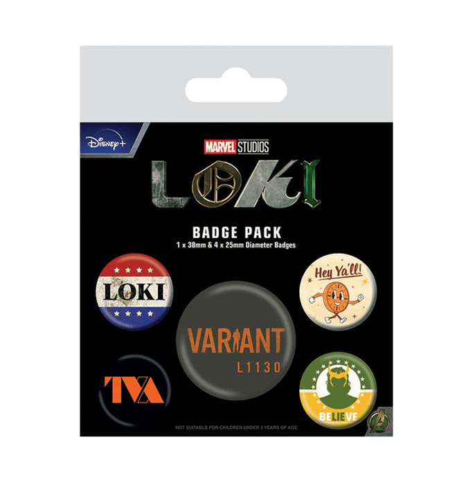 Loki (Tva) Badge Pack - www.entertainmentstore.in
