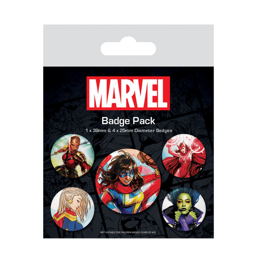 Marvel (The Iconic Women Of Marvel) Badge Pack - www.entertainmentstore.in