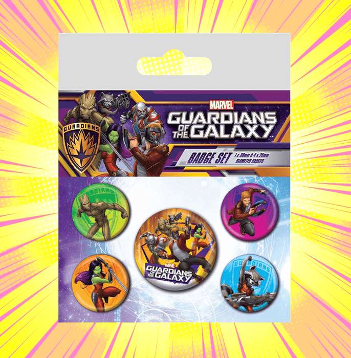 The Guardians Of The Galaxy (Characters) Badge Pack - www.entertainmentstore.in