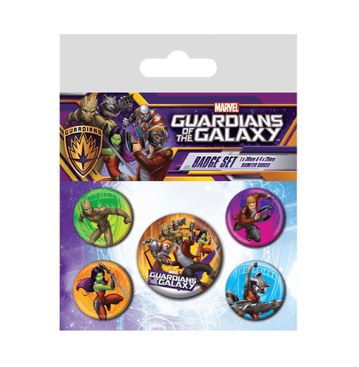 The Guardians Of The Galaxy (Characters) Badge Pack - www.entertainmentstore.in