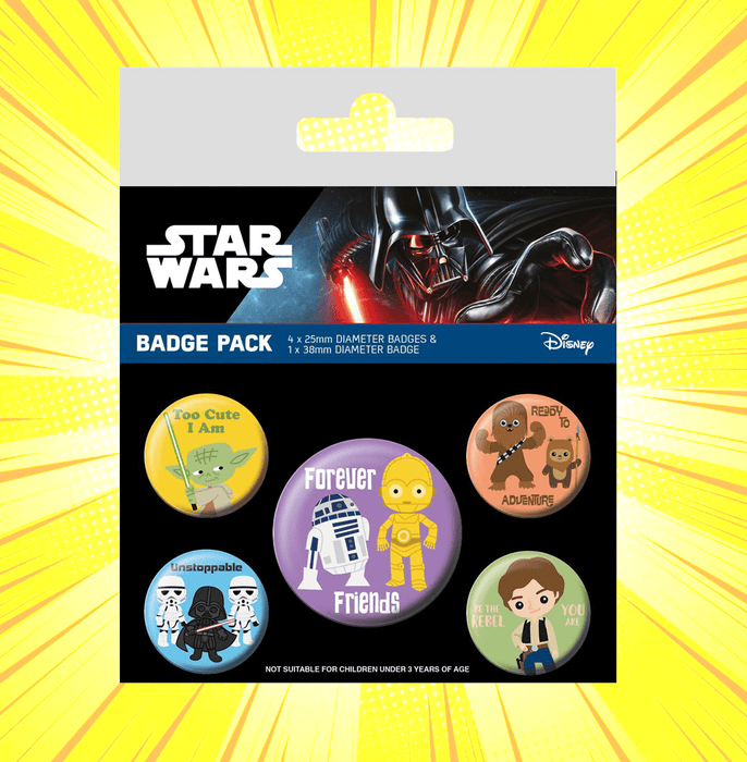 Stars Wars (Chibi) Badge Pack - www.entertainmentstore.in