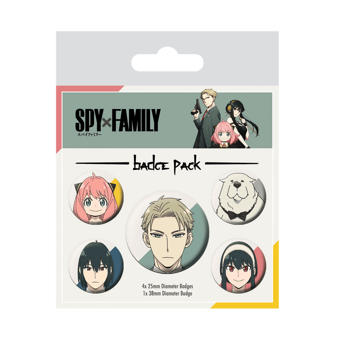 Spy X Family Badge Pack (Spy X Family) - www.entertainmentstore.in