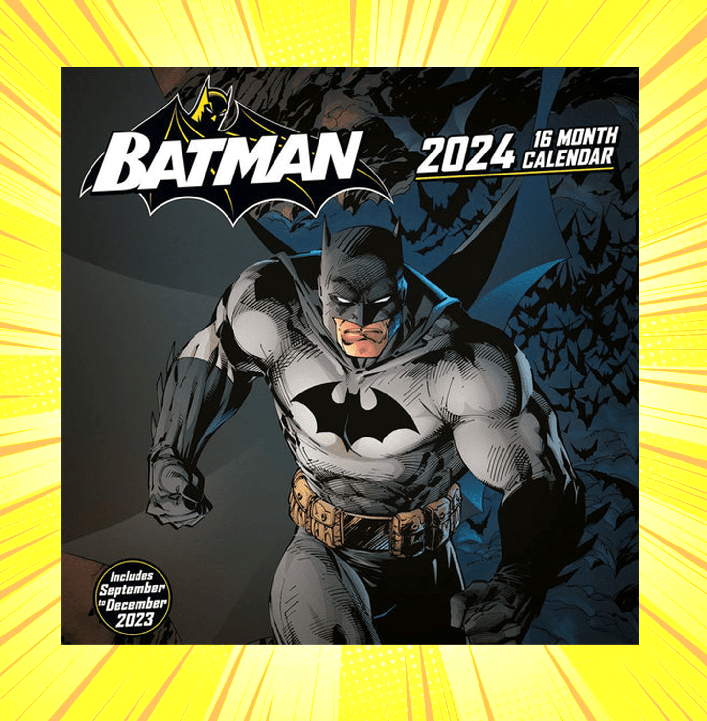 Batman 2024 Square Calendar - www.entertainmentstore.in