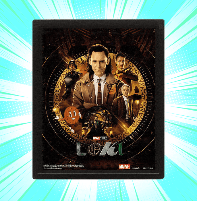 Loki Glorious Purpose 3D Framed Poster - www.entertainmentstore.in