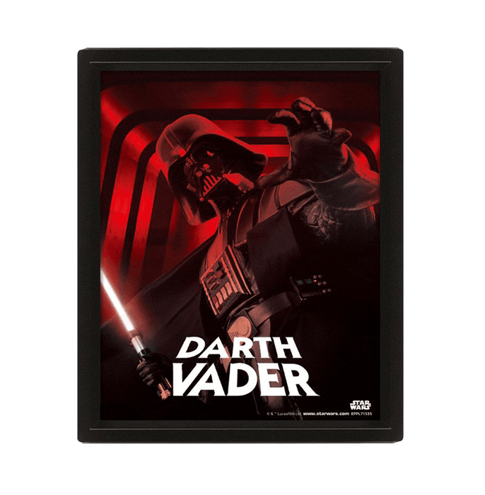 Star Wars Darth Vader 3D Framed Poster - www.entertainmentstore.in