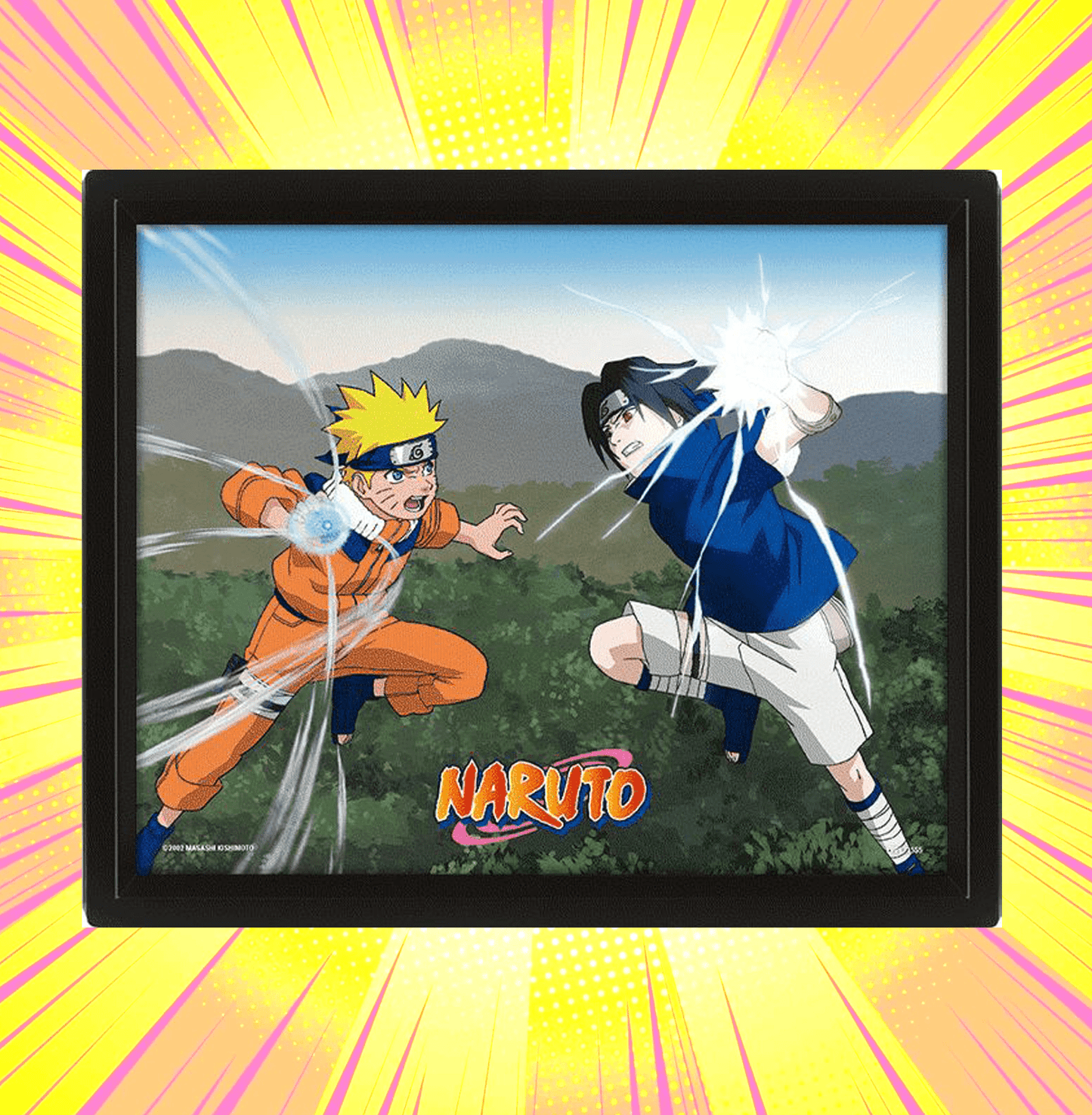 Naruto A Clash Of Power 3D Framed Poster - www.entertainmentstore.in