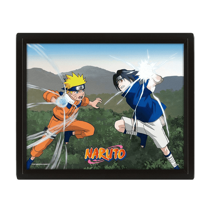 Naruto A Clash Of Power 3D Framed Poster - www.entertainmentstore.in