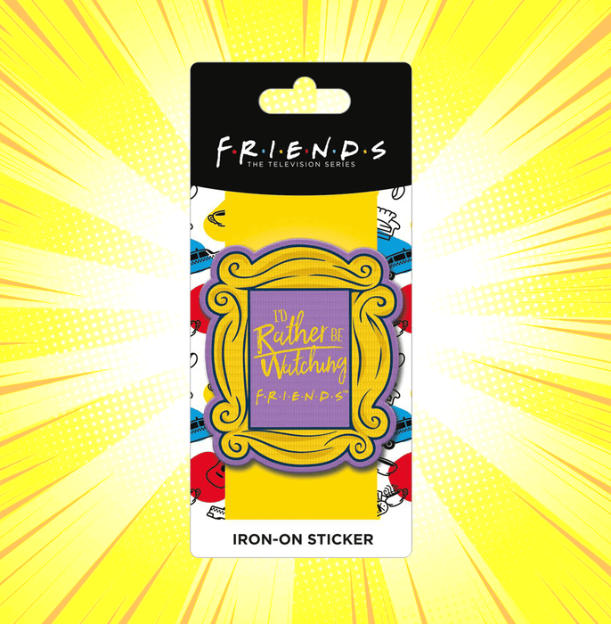 Friends Watching Frame Embroidery Iron On Sticker - www.entertainmentstore.in