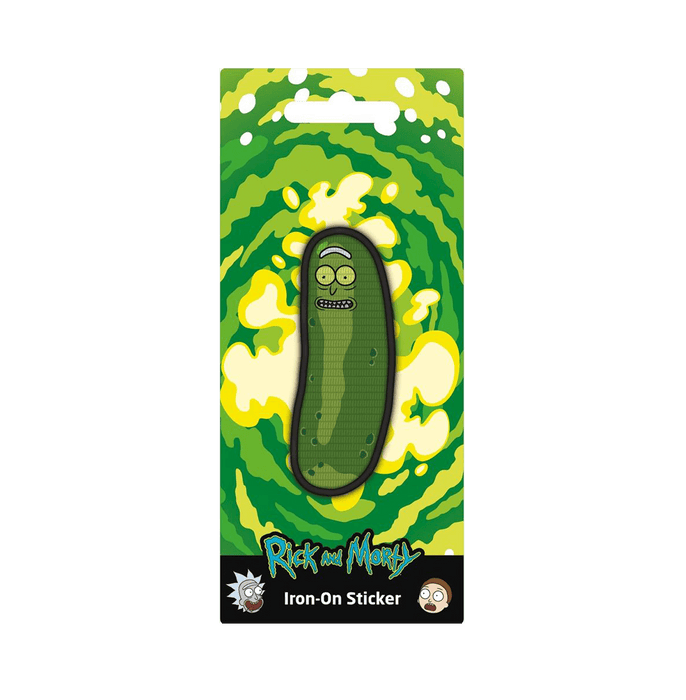 Rick And Morty Pickle Rick Embroidery Iron On Sticker - www.entertainmentstore.in