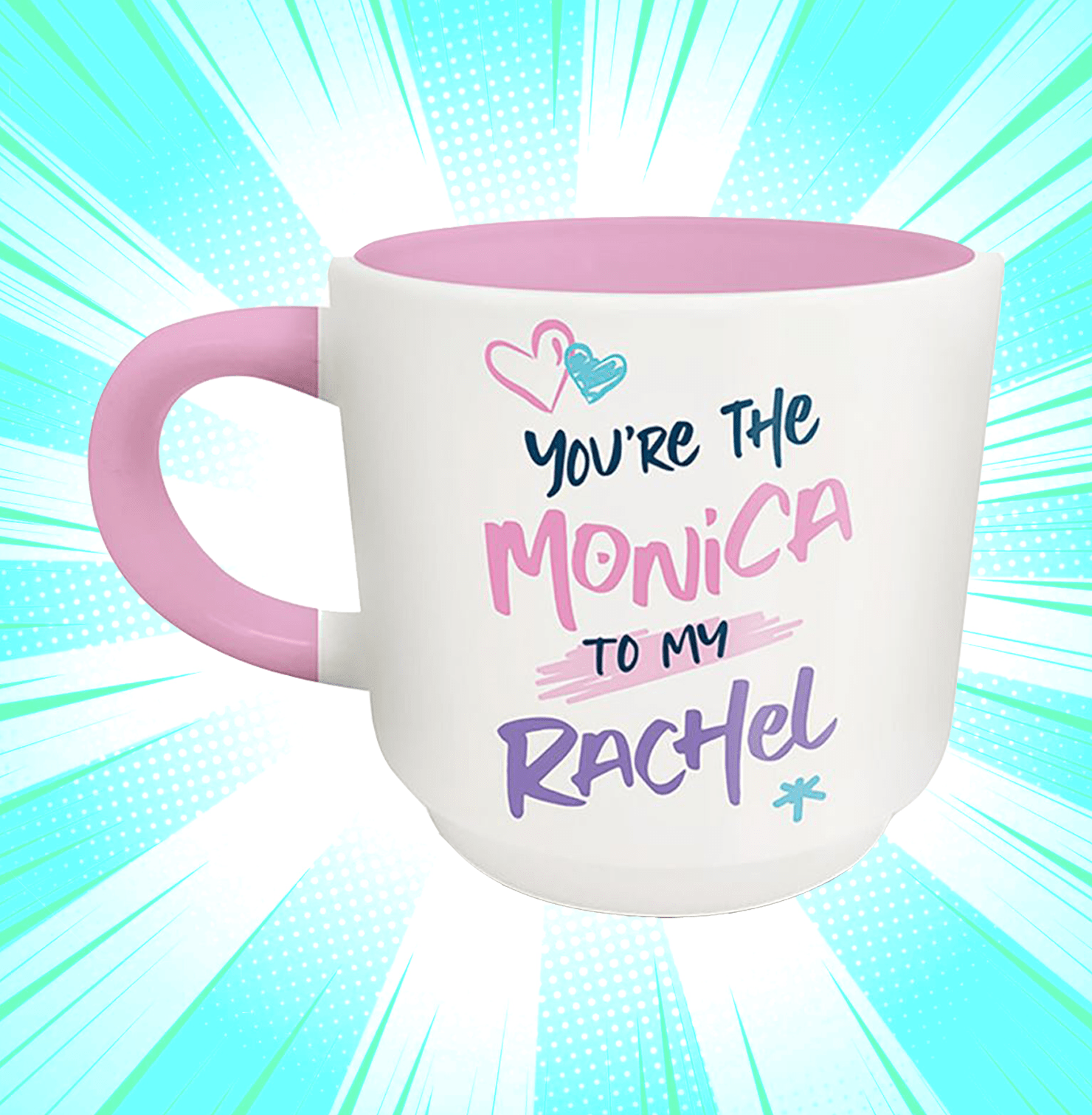 Friends Monica & Rachel Stackable Mug Set - www.entertainmentstore.in