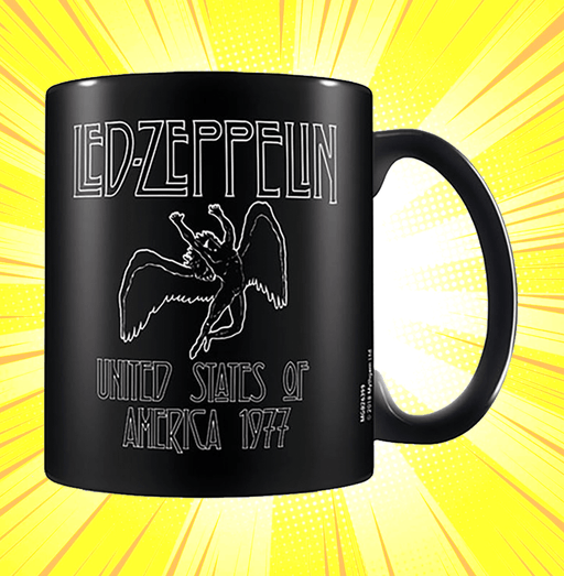 Led Zeppelin Icarus Black Pod Mug - www.entertainmentstore.in