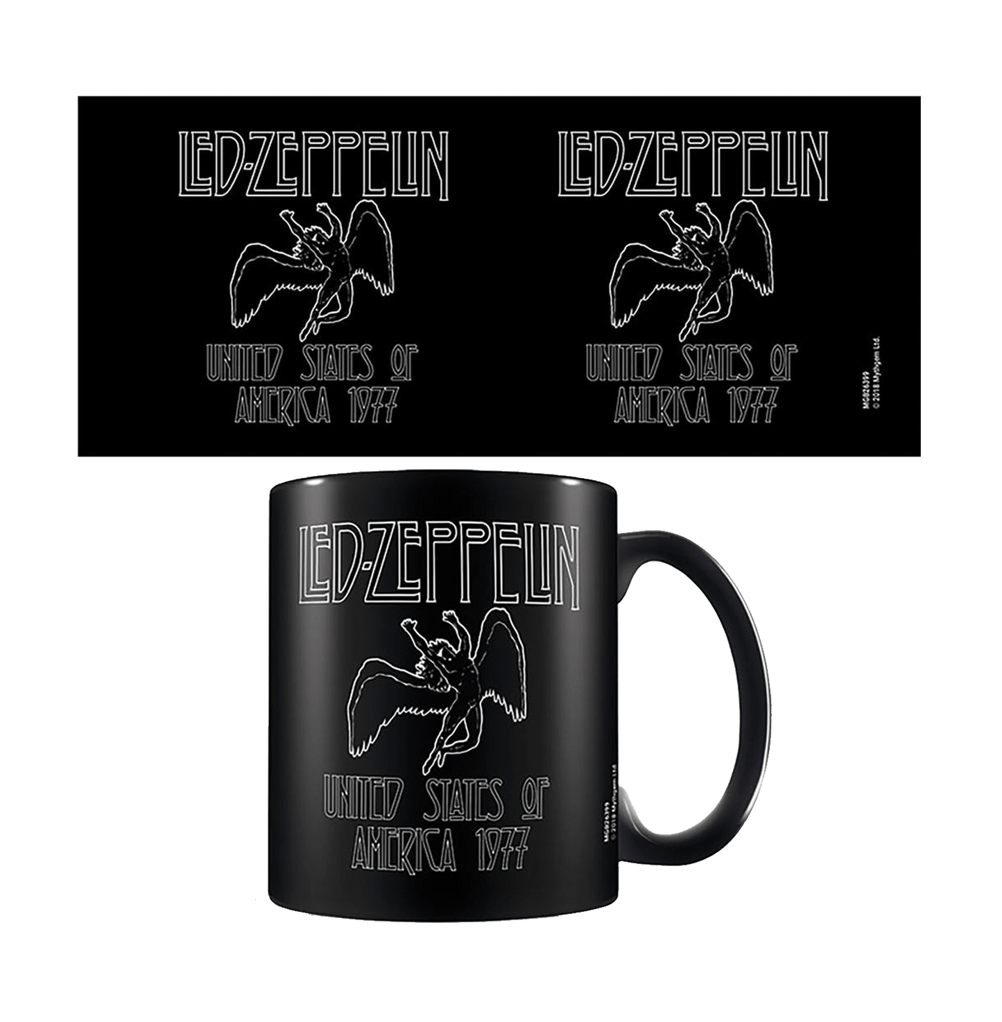 Led Zeppelin Icarus Black Pod Mug - www.entertainmentstore.in