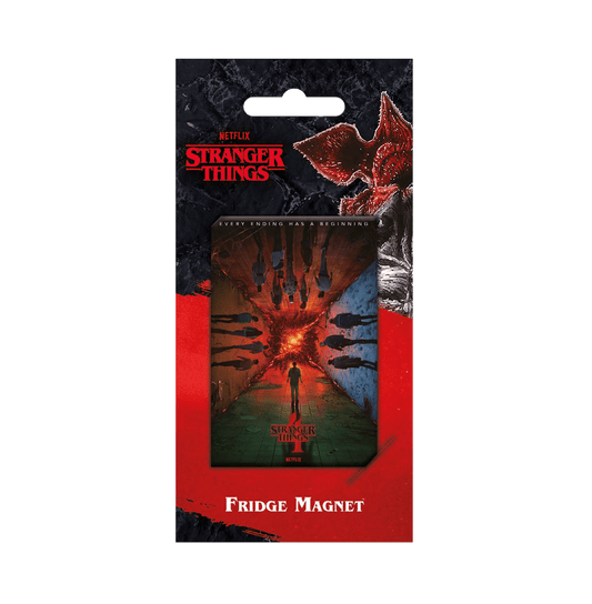 Stranger Things 4 Every Ending Has A Beginning Fridge Magnet - www.entertainmentstore.in