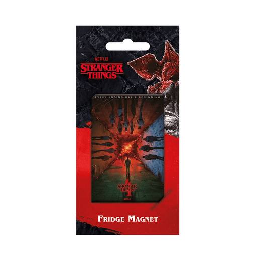 Stranger Things 4 Every Ending Has A Beginning Fridge Magnet - www.entertainmentstore.in