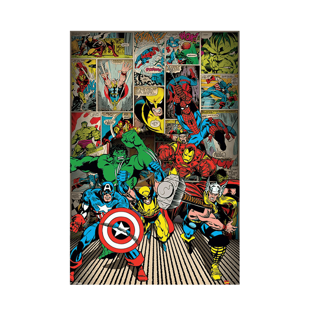 Marvel Comics Here Come The Heroes Maxi Poster - www.entertainmentstore.in