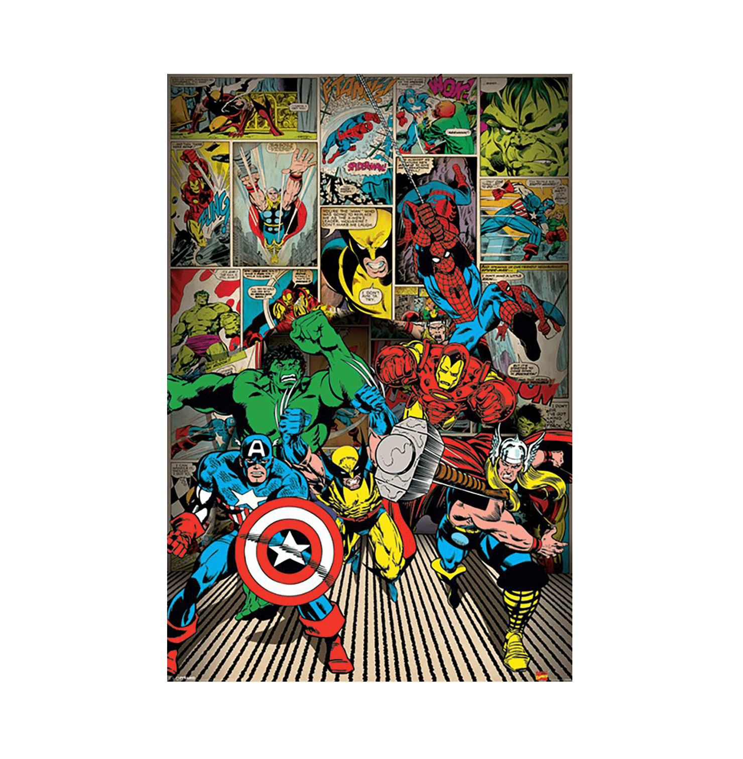 Marvel Comics Here Come The Heroes Maxi Poster - www.entertainmentstore.in