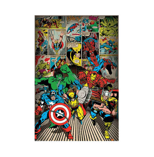 Marvel Comics Here Come The Heroes Maxi Poster - www.entertainmentstore.in