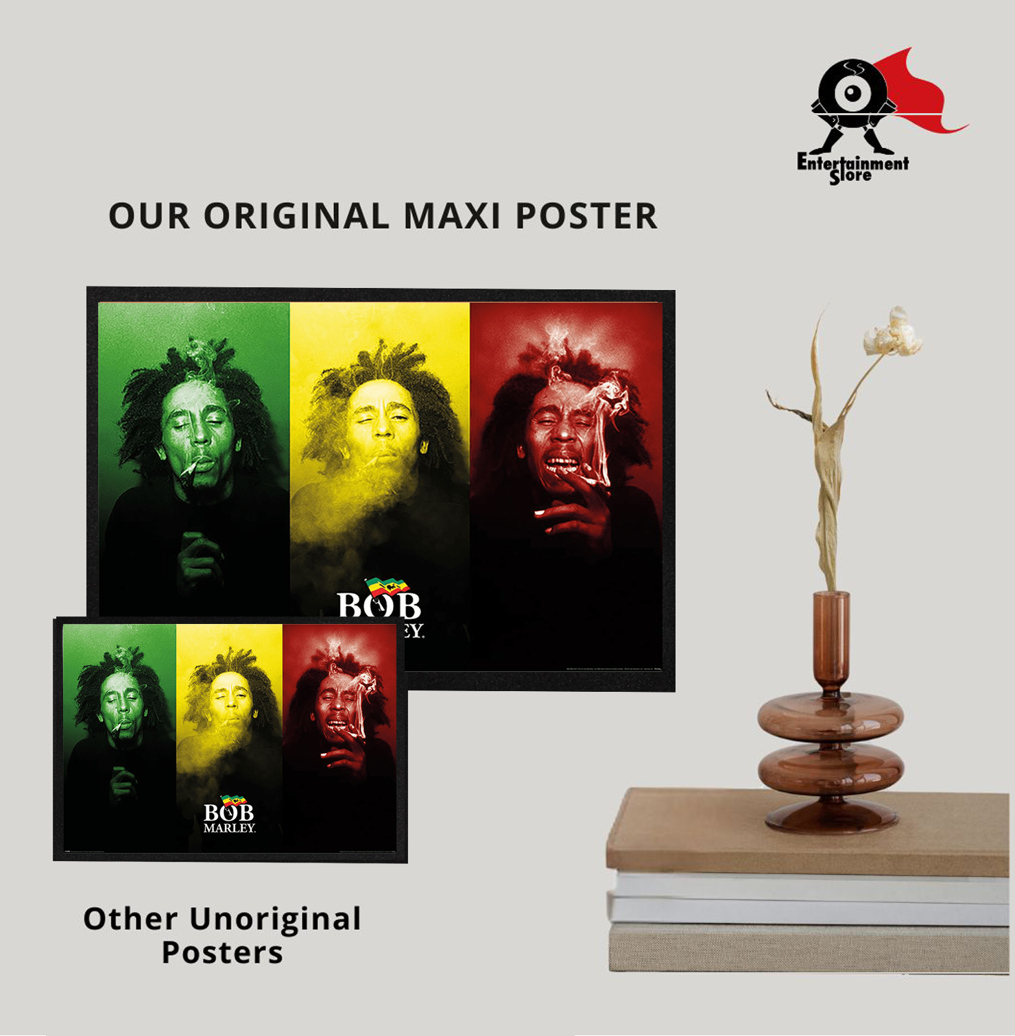 Bob Marley Tricolour Smoke Maxi Poster